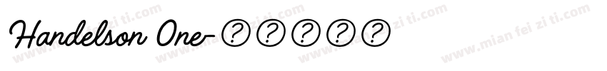 Handelson 0ne字体转换